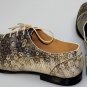 MAISON MARTIN MARGIELA SHOES $970 BROWN TEXTURED CALF LIZARD EFFECT 9 42e NEW
