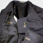 CORNELIANI SUIT $2460 BLACK SP 120's WOOL 2-BTN PEAK LAPEL 3-PC SUIT 44R 54e NEW