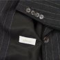 BRIONI JACKET $2600 BLACK PINSTRIPE WOOL HANDMADE 3-BTN LADIES BLAZER 6 40e NEW