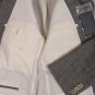 ALEXANDER MCQUEEN COAT $1595 BLACK w/GRAY/NAVY CROSS CHECK JACKET 38 48e NEW