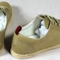 KITON SHOES $695 SAND BROWN LOGO PULL TAB STITCHED LEATHER TRAINER 11 44e NEW