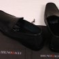 BRUNO MAGLI SHOES $545 BLACK KID LEATHER HANDMADE VENETIAN LOAFER 11.5 44.5e NEW
