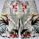 ALEXANDER McQUEEN SHORTS $885 BEIGE PALM PRINT BACK BRACE SHORTS 34 50 NEW