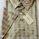 BRIONI POLO $395 LIGHT BROWN 3-BTN MERCERIZED COTTON POLO GOLF SHIRT XL 54e NEW