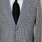 GUCCI JACKET $2850 BROWN CHECK 2BTN LOGO SUEDE ACCENT HACKING JACKET 40R 52e NEW
