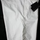 DSQUARED2 SHORTS $545 WHITE COTTON/LINEN LOGO EMBROIDERED BERMUDA 44 56e NEW