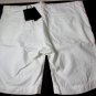 DSQUARED2 SHORTS $545 WHITE COTTON/LINEN LOGO EMBROIDERED BERMUDA 44 56e NEW