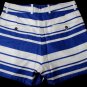 DOLCE & GABBANA SHORTS $680 BLUE/WHITE STRIPED LINEN/COTTON BERMUDAS 35 52e NEW