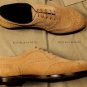 BOTTEGA VENETA SHOES $890 TAN BROWN SUEDE EDOARDO CALF YORK OXFORD 10 43e NEW