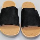 MAISON MARTIN MARGIELA SHOES $445 BLACK SUEDE CALF BROAD STRAP SANDAL 11 44e NEW