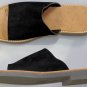 MAISON MARTIN MARGIELA SHOES $445 BLACK SUEDE CALF BROAD STRAP SANDAL 11 44e NEW