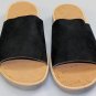 MAISON MARTIN MARGIELA SHOES $445 BLACK SUEDE CALF BROAD STRAP SANDAL 11 44e NEW