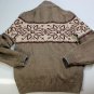 BRUNELLO CUCINELLI SWEATER BROWN 100%CASHMERE 7-BTN WINTER CARDIGAN MED 50 NEW