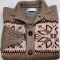 BRUNELLO CUCINELLI SWEATER BROWN 100%CASHMERE 7-BTN WINTER CARDIGAN MED 50 NEW
