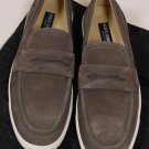 DOLCE & GABBANA SHOES $485 GRAY SUEDE PENNY VAMP BOAT DECK SHOES 10.5 43.5e NEW