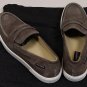 DOLCE & GABBANA SHOES $485 GRAY SUEDE PENNY VAMP BOAT DECK SHOES 10.5 43.5e NEW