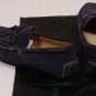 SUTOR MANTELLASSI SHOES $545 NAVY PEBBLED SOLE HANDMADE TIED DRIVER 8 41e NEW