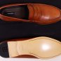 DSQUARED2 SHOES $650 CAMEL BROWN LOGO ORNAMENT HANDMADE PENNY LOAFER 12 45e NEW