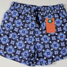 ETRO SWIM TRUNKS $350 NAVY/WHITE LOGO BANDANA BEACHWEAR SWIMSUIT XXL 56e NEW