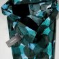 DOLCE & GABBANA SHORTS $680 LT BLUE/GREEN/BLACK SPOT DYED BERMUDAS 38 54e NEW