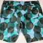 DOLCE & GABBANA SHORTS $680 LT BLUE/GREEN/BLACK SPOT DYED BERMUDAS 38 54e NEW