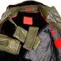 ISAIA COAT $5850 DARK GREEN LAMBSKIN FUR LINED WINTER BOMBER JACKET SM 48e NEW