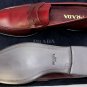 PRADA SHOES $890 DK RED BURNISHED SAFFIANO LEATHER PENNY LOAFER 11.5 44.5 NEW