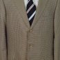 ZEGNA COAT $2800 BROWN HOUNDSTOOTH 100%CASHMERE 3-BTN BLAZER JACKET 44L 54e NEW