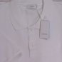 MALO POLO $395 WHITE 2-BTN 100%COTTON KNIT POLO SHIRT XXL 56e NEW