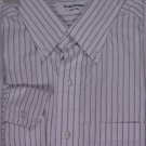 THOM BROWNE SHIRT $545 BLACK STRIPE ORIGINAL 2008 HANDMADE SHIRT 5 16.5/35 NEW