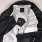COSTUME NATIONAL COAT $2,514 BLACK 100%LEATHER KABAN LOGO ZIP JACKET 42 52e NEW