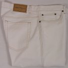 FERRAGAMO JEANS $480 IVORY LOGO ORNAMENTED 5-PKT SIGNATURE DENIM 40 56e NEW