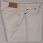 FERRAGAMO JEANS $480 IVORY LOGO ORNAMENTED 5-PKT SIGNATURE DENIM 40 56e NEW