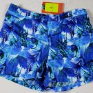 ETRO SWIM TRUNKS $365 LT BLUE/WHITE LOGO TROPIC BEACHWEAR SWIMSUIT XL 54e NEW