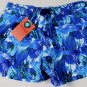 ETRO SWIM TRUNKS $365 LT BLUE/WHITE LOGO TROPIC BEACHWEAR SWIMSUIT XL 54e NEW