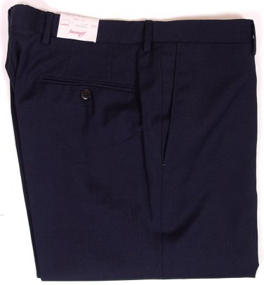 BRIONI PANTS $845 NAVY 100% SUPERFINE WOOL TIGULLIO HANDMADE SLACKS 43 60e NEW