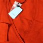 MALO SWEATER $795 MELON RED 100%CASHMERE V-NECK 7-BTN CARDIGAN 8 44e NEW