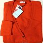 MALO SWEATER $795 MELON RED 100%CASHMERE V-NECK 7-BTN CARDIGAN 8 44e NEW