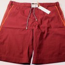 MARC JACOBS SWIMSUIT $550 MAROON LOGO COUTURE BEACHWEAR TRUNKS M 50e NEW