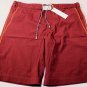 MARC JACOBS SWIMSUIT $550 MAROON LOGO COUTURE BEACHWEAR TRUNKS M 50e NEW