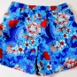 ETRO SWIM TRUNKS $345 BLUE/RED FLORAL PRINT LOGO BEACHWEAR SWIMSUIT XL 54e NEW