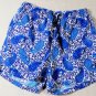 ETRO SWIM TRUNKS $345 BLUE/WHITE PAISLEY VINE PRINT LOGO SWIMSUIT LG 52e NEW