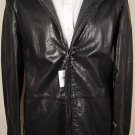 GIORGIO ARMANI JACKET $3280 BLACK GOATSKIN REVERSIBLE NYLON COAT 42R 52e NEW
