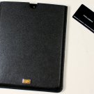 DOLCE & GABBANA iPAD CASE $345 BLACK LOGO ORNAMENTED LEATHER iPAD CASE NEW