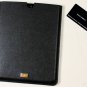 DOLCE & GABBANA iPAD CASE $345 BLACK LOGO ORNAMENTED LEATHER iPAD CASE NEW
