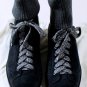 SANTONI SHOES $850 SLATE BLUE SUEDE LUG SOLE WOOL ANKLE HIKING BOOT 8 41e NEW