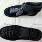 SANTONI SHOES $850 SLATE BLUE SUEDE LUG SOLE WOOL ANKLE HIKING BOOT 8 41e NEW