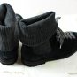 SANTONI SHOES $850 SLATE BLUE SUEDE LUG SOLE WOOL ANKLE HIKING BOOT 8 41e NEW