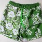 ETRO SWIM TRUNKS $345 GREEN/WHITE FLORAL PAISLEY SPLIT LOGO SWIMSUIT XXL 56e NEW