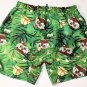 DSQUARED2 SWIM TRUNKS $495 GREEN RANDOM MONKEY BEACHWEAR SWIMSUIT S 48e NEW